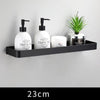 Black Bathroom Shelf Wall-Mounted