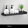 Black Bathroom Shelf Wall-Mounted
